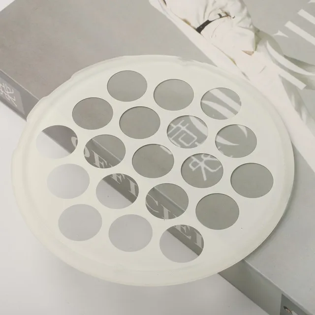 LED Light Customized CNC cutting irregular Round Step Tempered Cover Glass