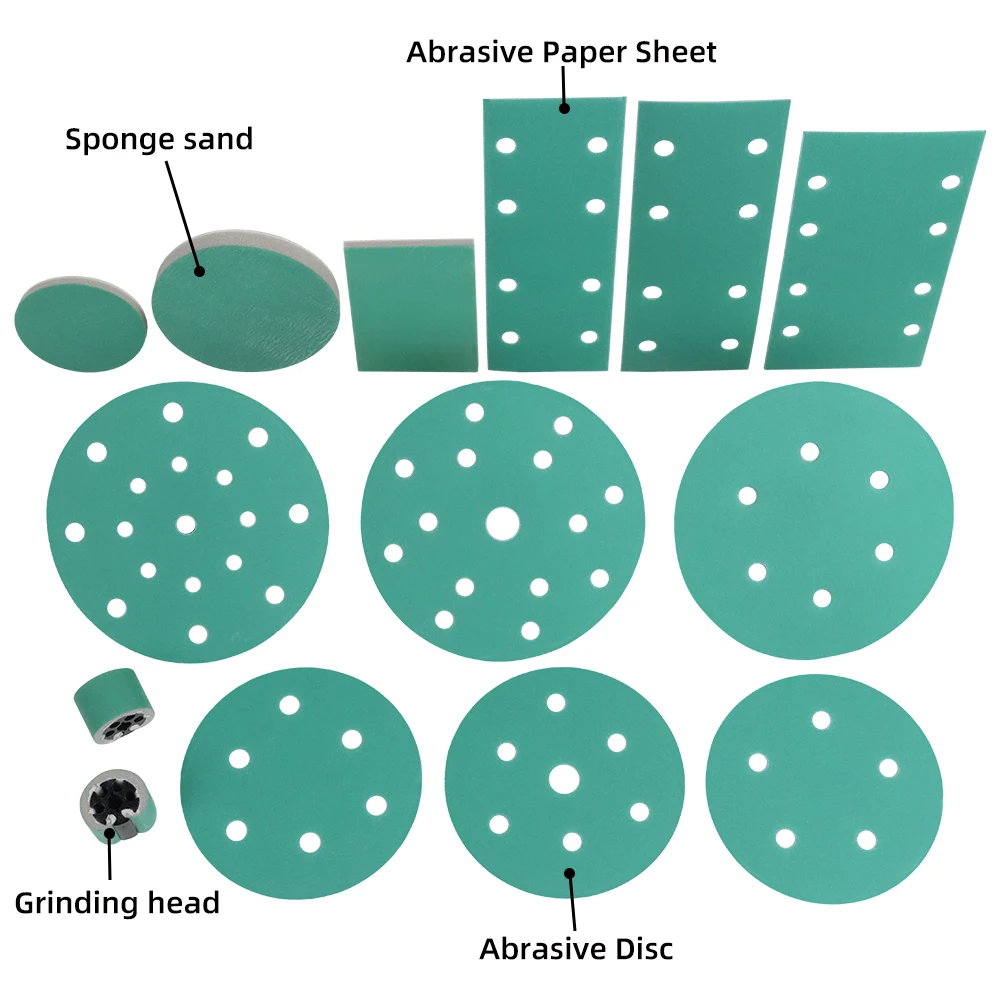 Film Sanding paper Hook and Loop round Sanding Disc with  polish Sand Paper Disc for Automobile