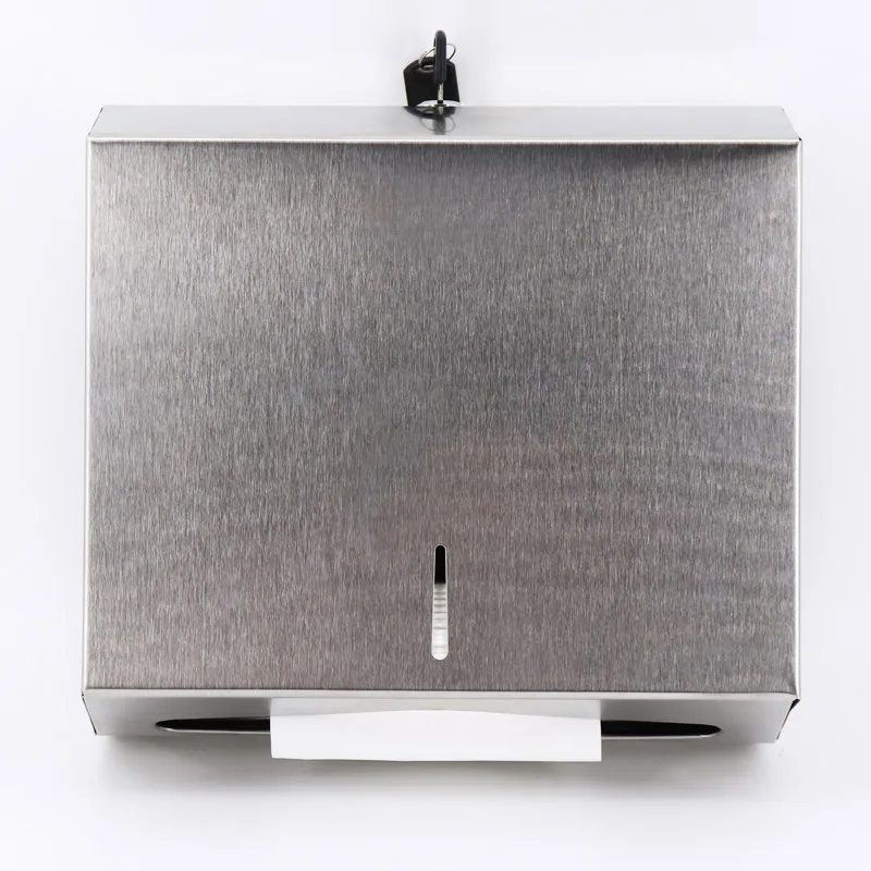 Wholesale  Bathroom Accessories Wall Mounting Bath Toilet Stainless Steel Tissue Boxes Tissue Box Holder