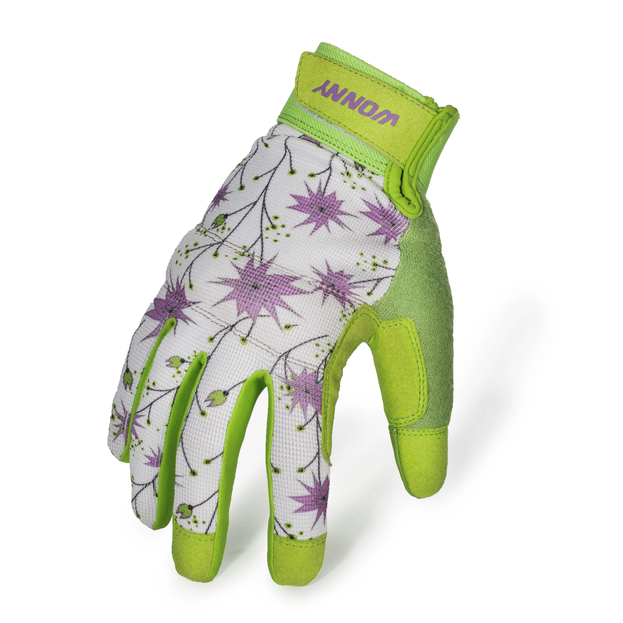 Wonny popular fashion manufacturer wholesale custom leopard print gardening gloves garden hole digging gloves