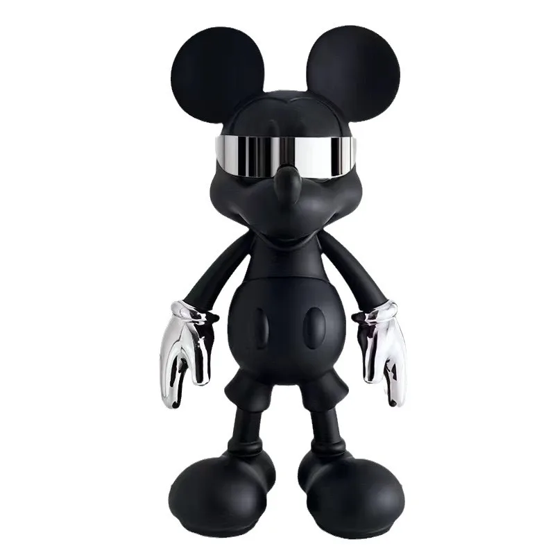 Modern Cyberpunk Mickey Mouse Ceramic Ornaments Trendy Play Decorations for Living Room Porch TV Cabinet Bar Floor