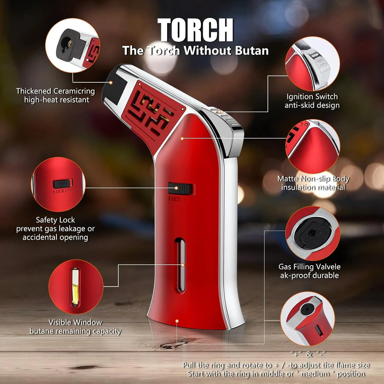 Wholesale Customized Old Fashioned Cocktail Smoker Kit Wood Whiskey Drink Smoker Torch with Chips Bar Tools Gift Set Box