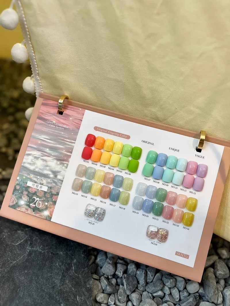 Hot sale Ins Ice Cream Solid Nail Polish UV Gel Polish 26 Colors Gel Set For Nail Art Salon