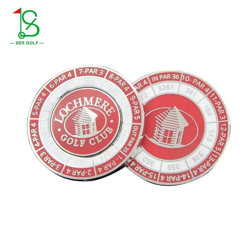 Wholesale Magnetic Accessories Golf Ball Markers  3D Coin Design Magnetic with Logo Custom Metal Golf Hat Clip