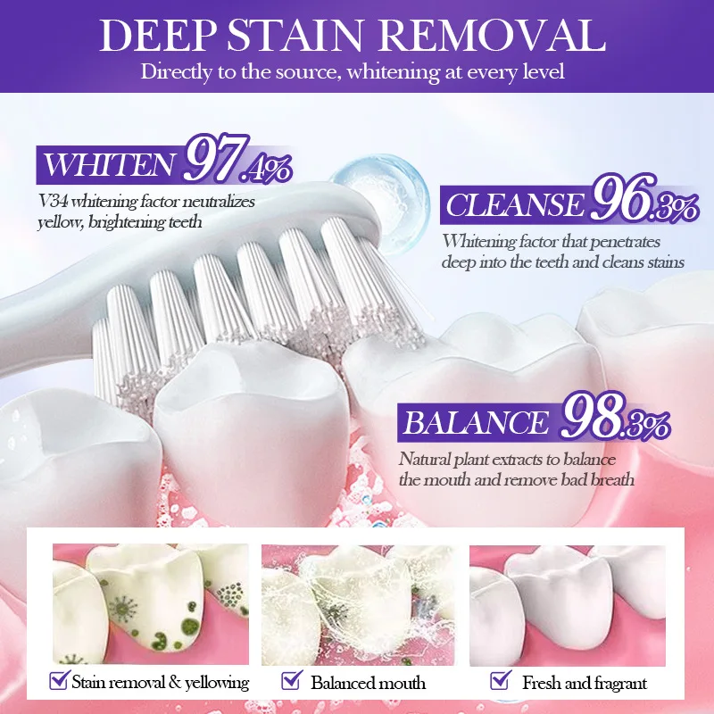 SADOERV34 Whitening Toothpaste Cleaning Dentistry Fixing Clean Toothpaste Cross-border Foreign Trade Wholesale