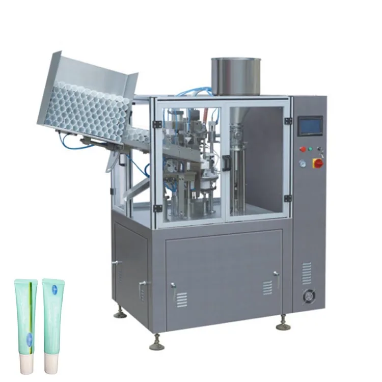 automatic plastic tube filling and sealing machine for toothpaste and hand cream