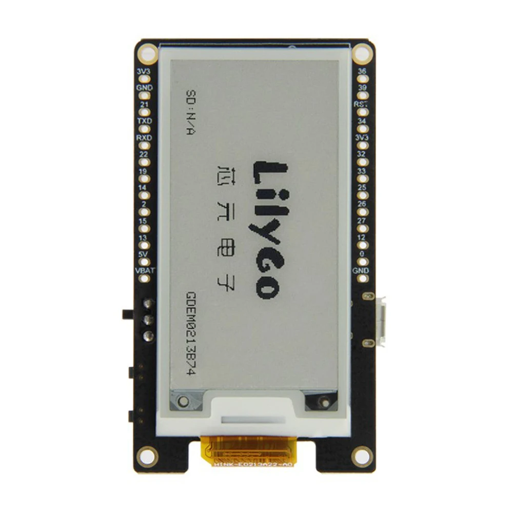 TTGO T5 V2.3.1_2.13 Inch E-Paper Screen New Driver Chip DEPG0213BN  GDEM0213B74  GDEM0213B74