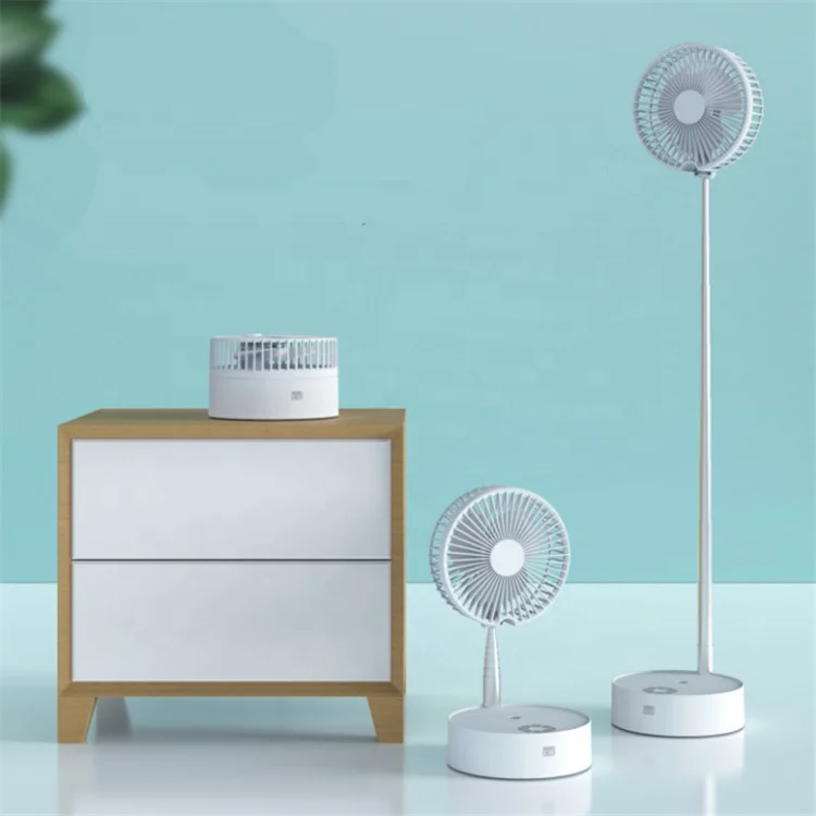 N97 Remote Control Shaking Head Telescopic Fan Water Spray Atomizing USB Rechargeable Mini Desk Floor Foldable Fans