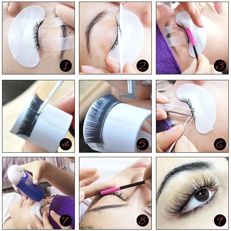OEM Service Beautiful Vegan Eyelashes Extension Private Label Eyelash Extensions 	 faux mink diy lash extensions cils