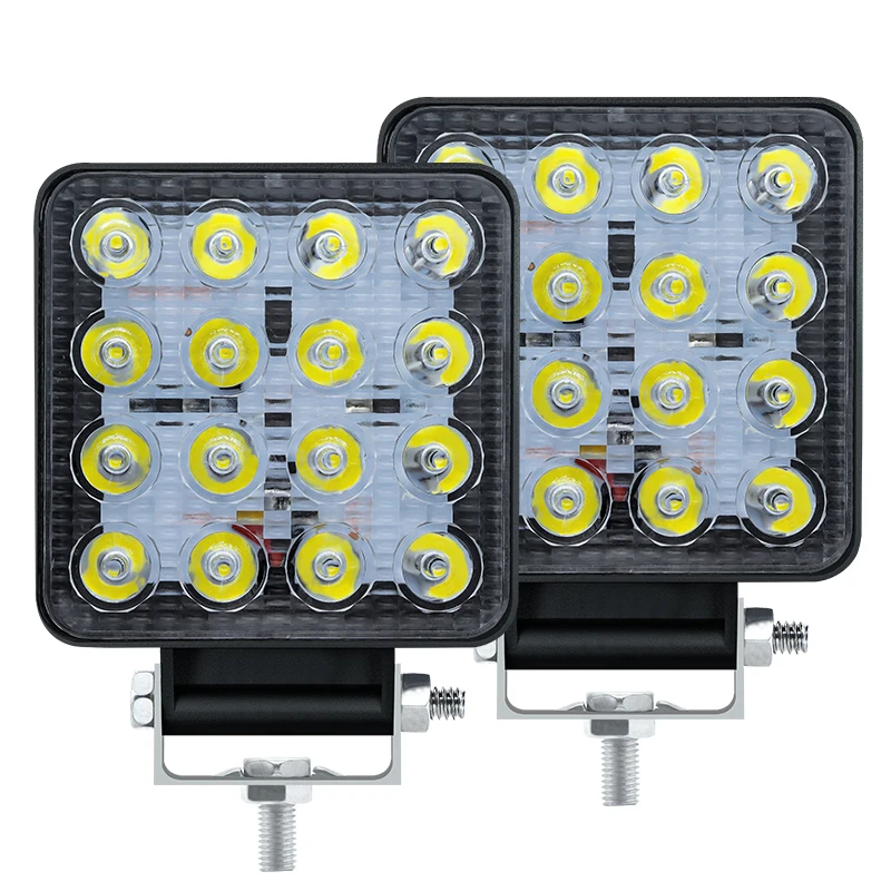 2023 New trend 4 inch 48w off road lights trucks 48mm aluminum off road flood lights led work light for trucks motorcycle