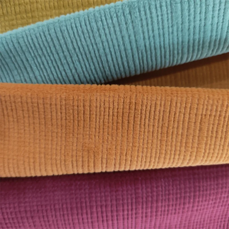 Wholesale Price Knitted Embossed velvet Sofa Fabric for Home Textile Furniture Decorations