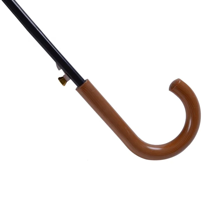 straight umbrellas wooden handle custom painting print fabric stick umbrella with logo for the rain cheap promotion gift