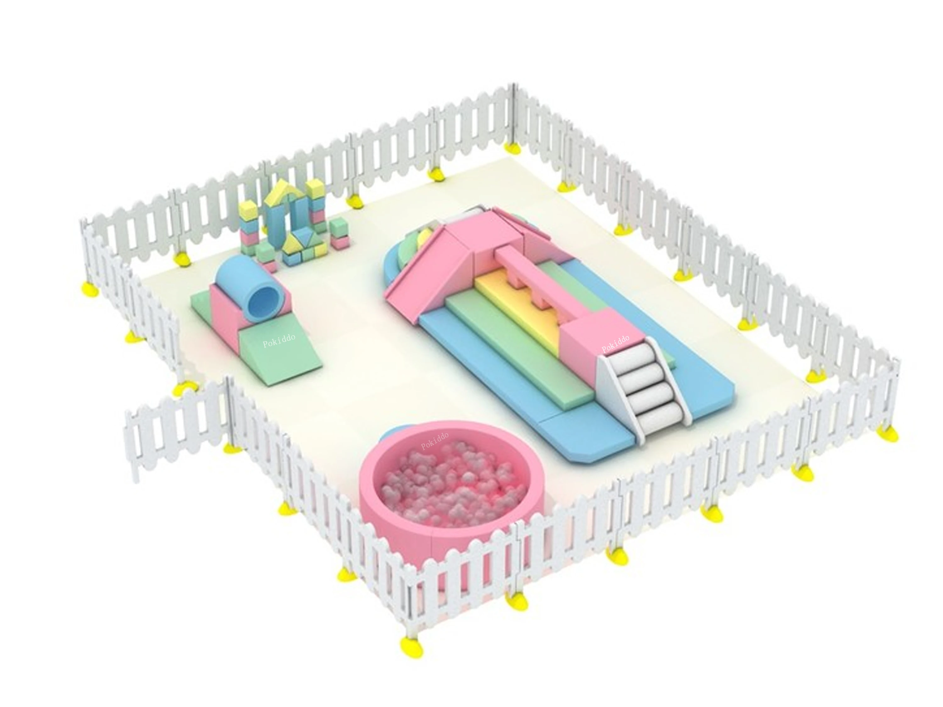 Candy Princess Dream Theme kids indoor playground tadder soft play set soft play equipment indoor soft play
