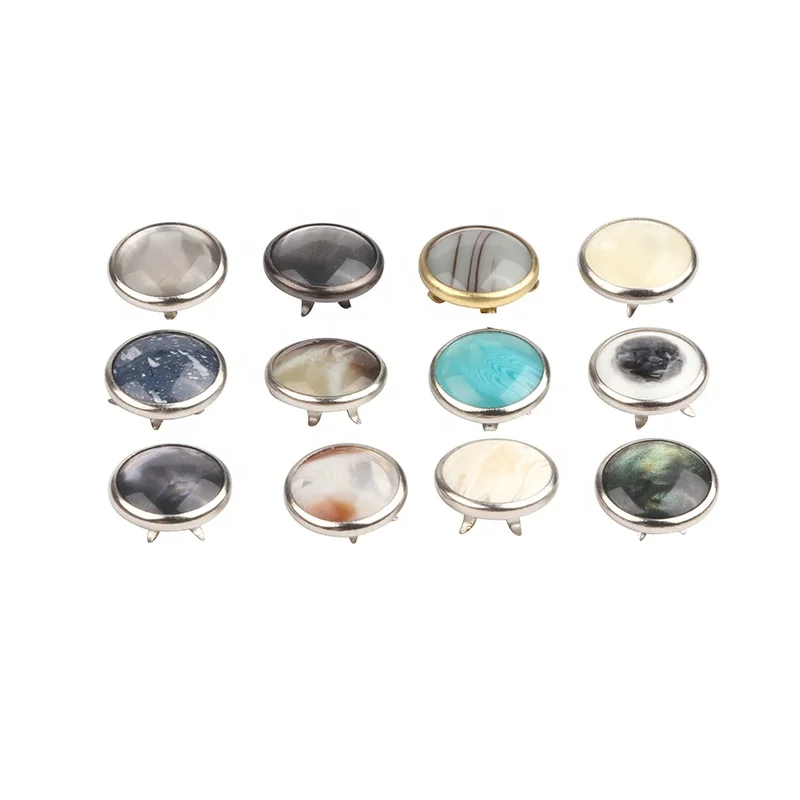 Custom colored 10mm and various size retro stainless steel snap button for babies clothing