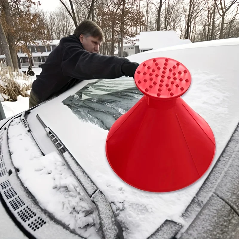 Car Window Windshield Magic Ice Scraping Oil Funnel Snow Shovel Ice Removal Tool Scraping Winter Car Accessories