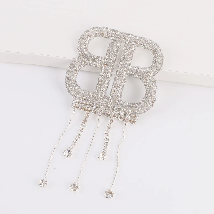 Hotfix 3D rhinestone applique l ABC letter rhinestone english letter patches