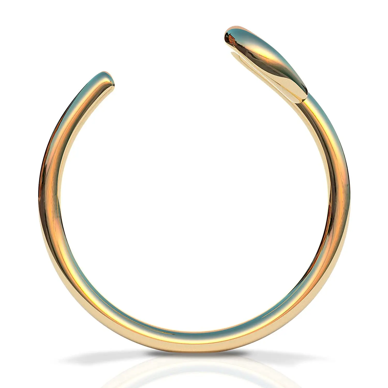 20G Fake Lip Ring 14K Gold fake Lip jewelry piercing Faux Ring clip on Lip ring