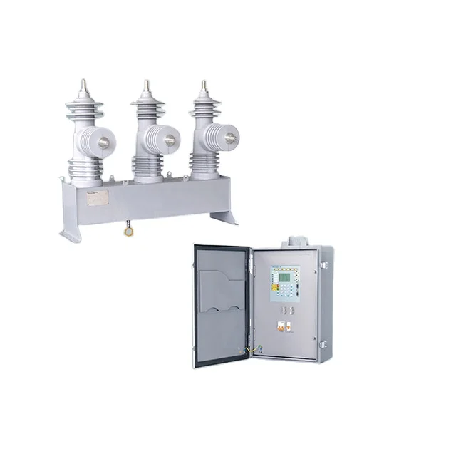 3 phases electric pole outdoor high voltage 27kV 630A/800A auto recloser with panel boards for substation