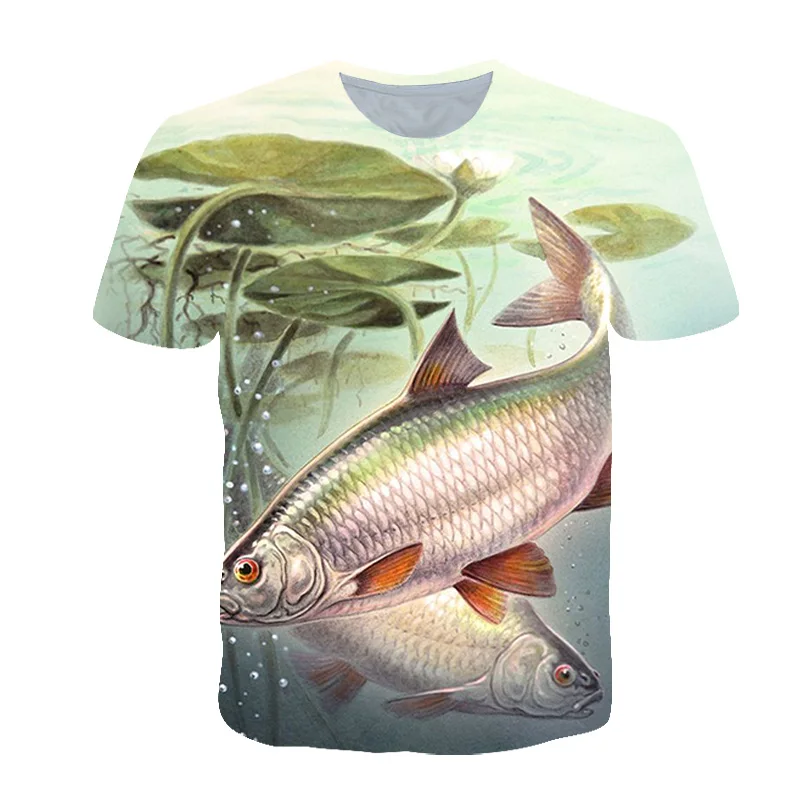 Manufacturer customized heat sublimation quick drying clothes 3D animal pattern T-shirt full body printed short sleeve round nec