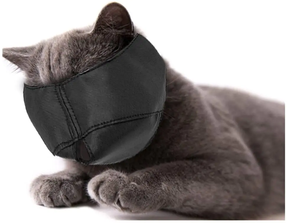 Pet Groomer Helpers Preventing Scratches and Anti-Biting Cat Muzzles Cat Face Cover