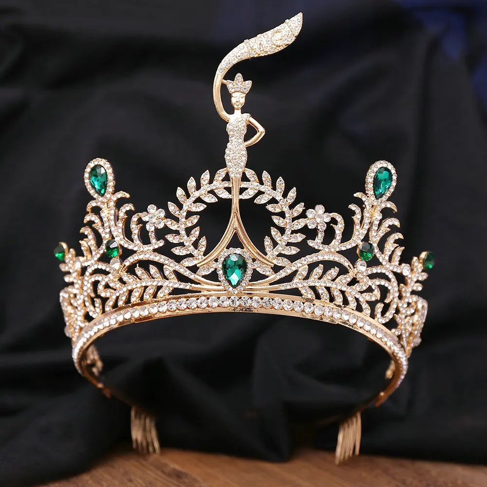 QS Hot sale Pageant Crown For Queens High Quality Wedding Hair Accessories Bridal Tiaras And Crowns