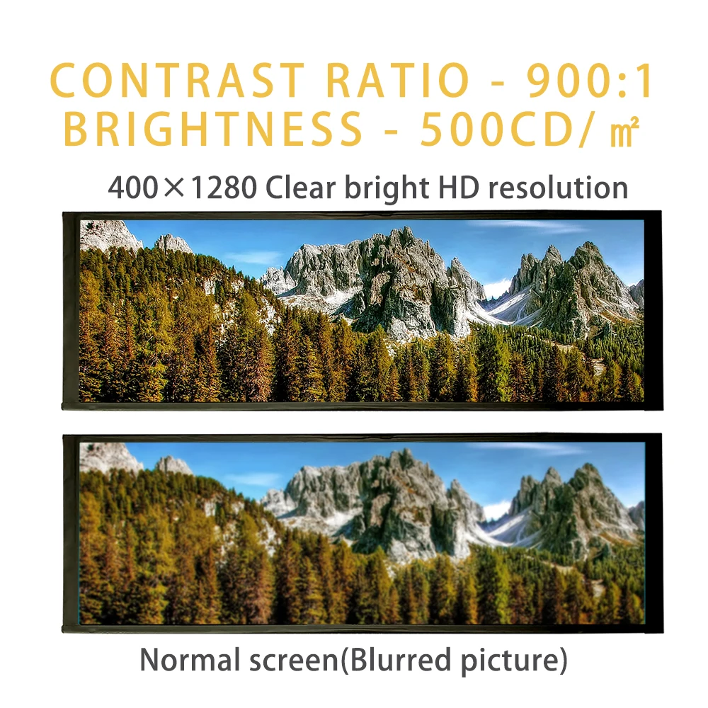 Factory Manufacturer Wholesale 7.9 inch LCD Screen Display Module, 400x1280 LCD Bar Display Widescreen IPS Monitor