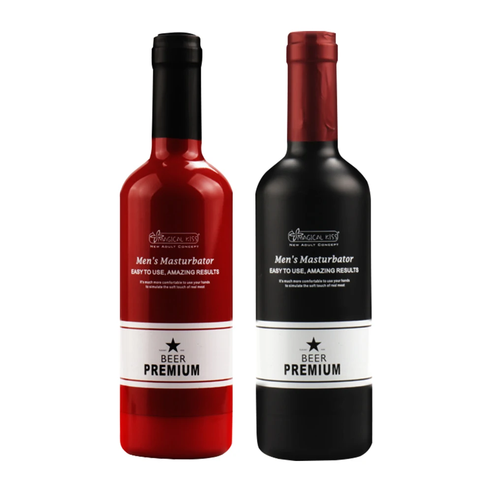 Suction Cup Male Masturbator Dildo Sex Toys Beer Bottle Masturbation For Men