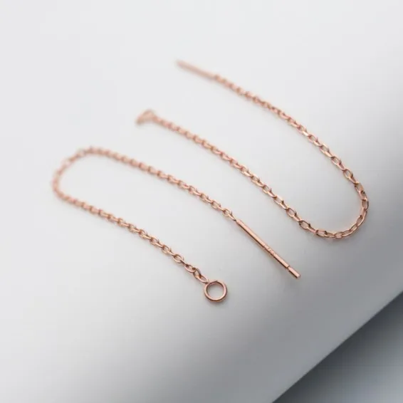 925 sterling silver earring  making accessories cable chain wire earring jewelry making