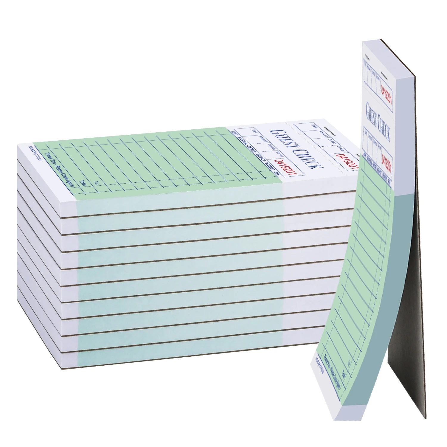 Customizable content offset printing Check gust Book purchase order for Restaurant and Hotel