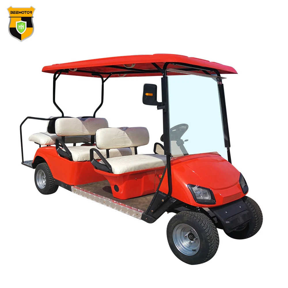 Cheap Lithium Battery Solar Powered Golf Car 4 Seat Electric Gas Golf Cart 4 Seater
