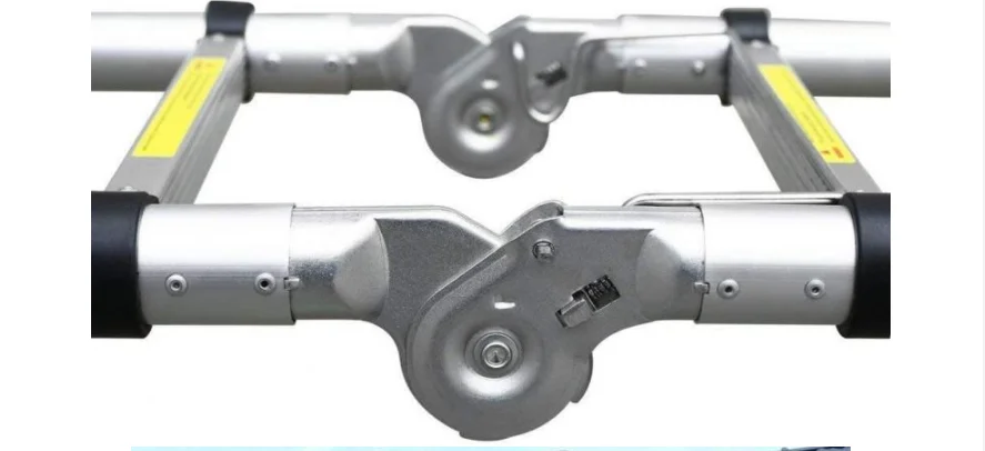 Hot selling aluminum multifunctional folding extension with hinge telescopic ladder 8m