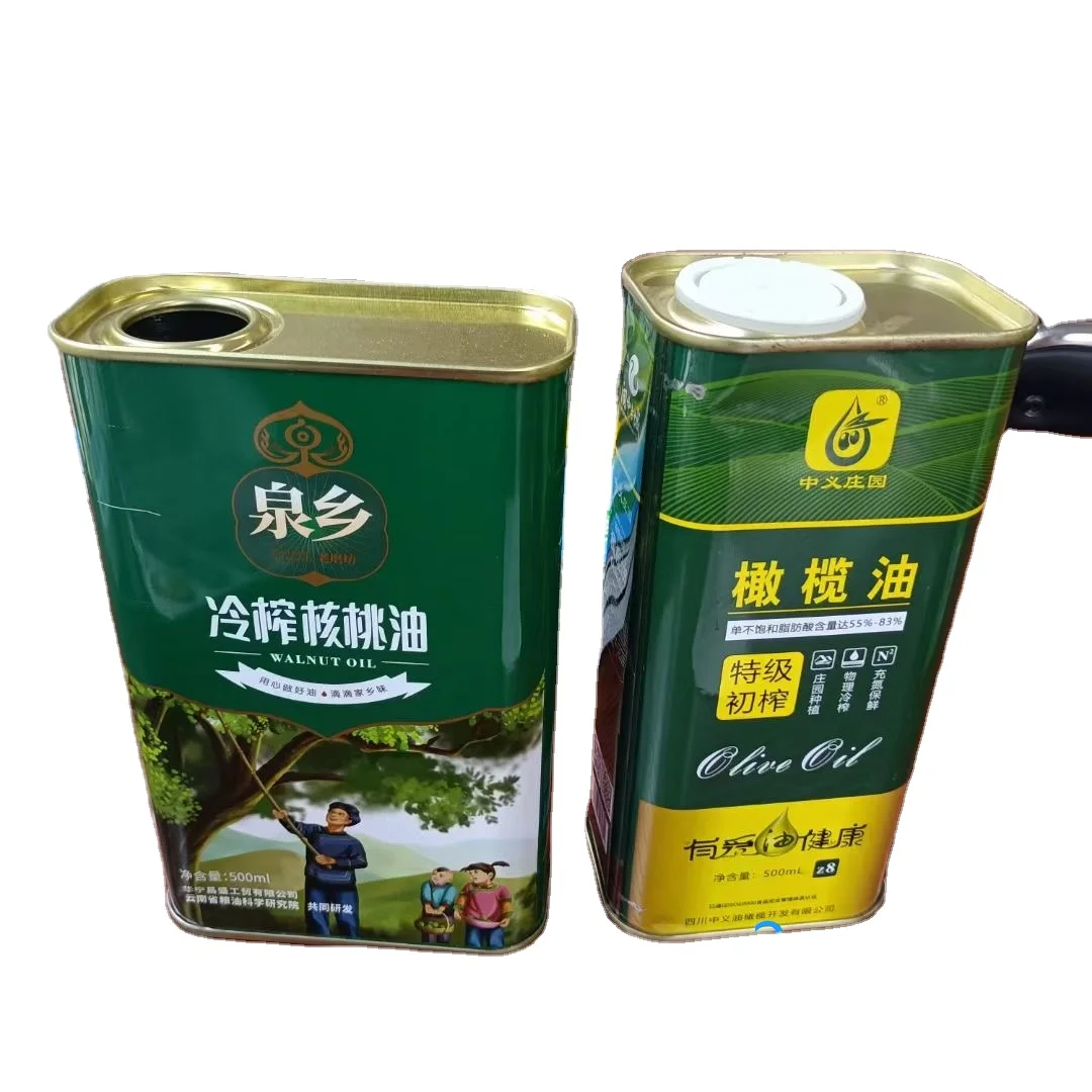 5 liter food grade square tin can for olive oil