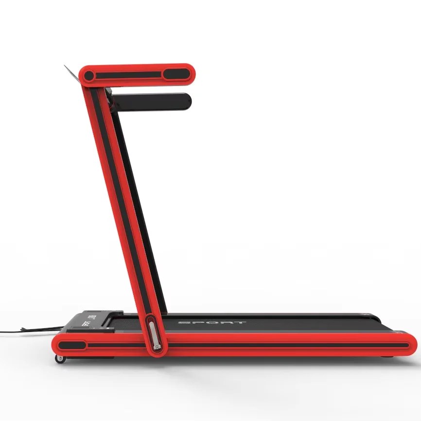 0.75  2.5 HP 2 in 1 Foldable Treadmill for Home Office use  Compact Treadmill with LED Display Remote Control 265lbs max Weight