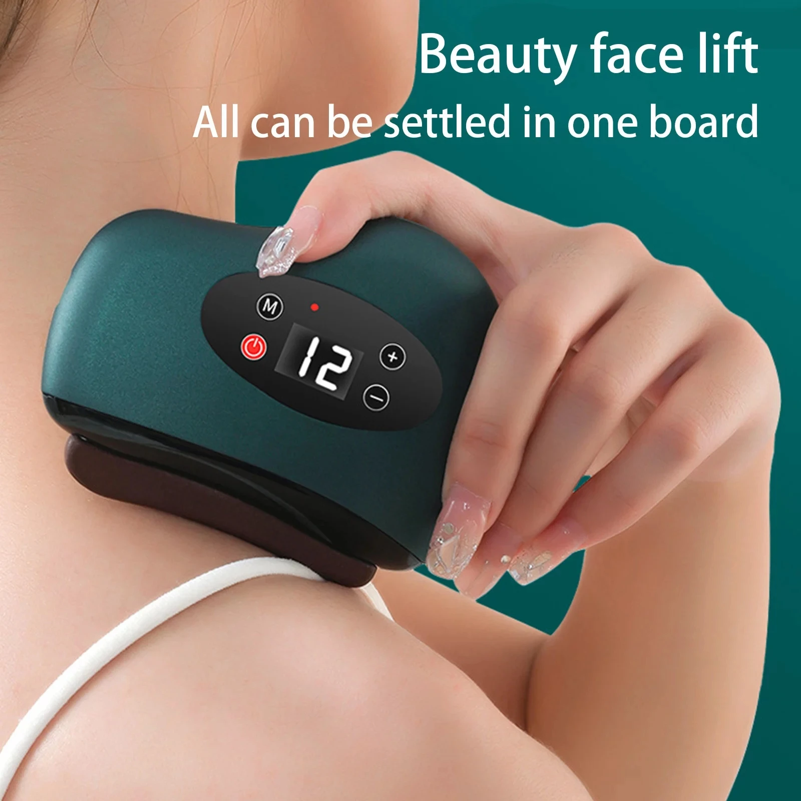 Guasha Sale Facial Massage Electric Bian Stone Scraping Board Home Gua Sha Vibration Smart Face Lifting Portable Instrument