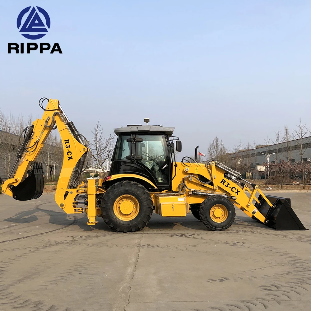 Retractable Mechanical Arm Backhoe China Brand Farm Use 4 Wheel Drive New Loader And Backhoe