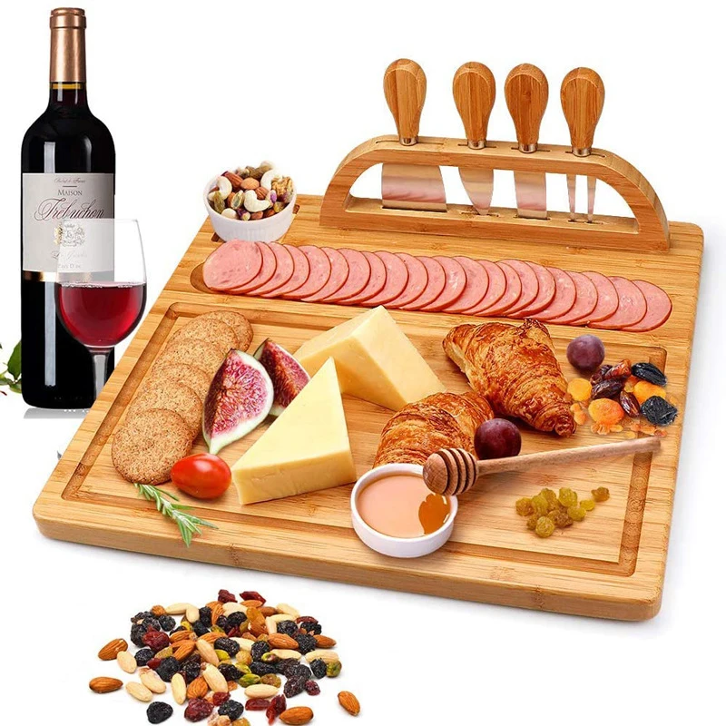 Custom New Design Best Cheese For Charcuterie Wooden Cheese Board