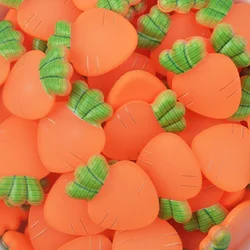 Kawaii Carrot Resin Flatback Cabochon Soft Miniature Fruit for DIY Craft Making Phone Decoration