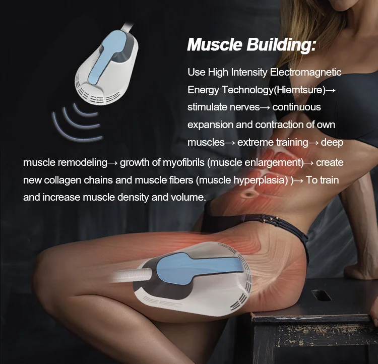 High Quality Portable Ems Muscle Stimulator Beauty Machine Ems 7 Tesla Science Shaping 1 Handle Body Sculpting Machine