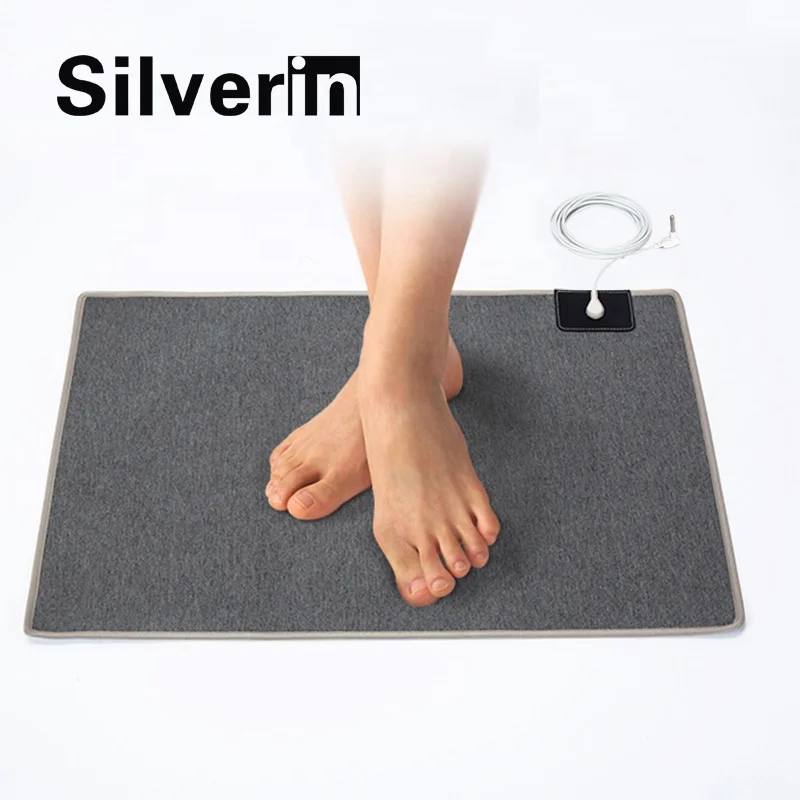 Physical therapy anti-static conductive earth grounding mat for pain and fatigue relief