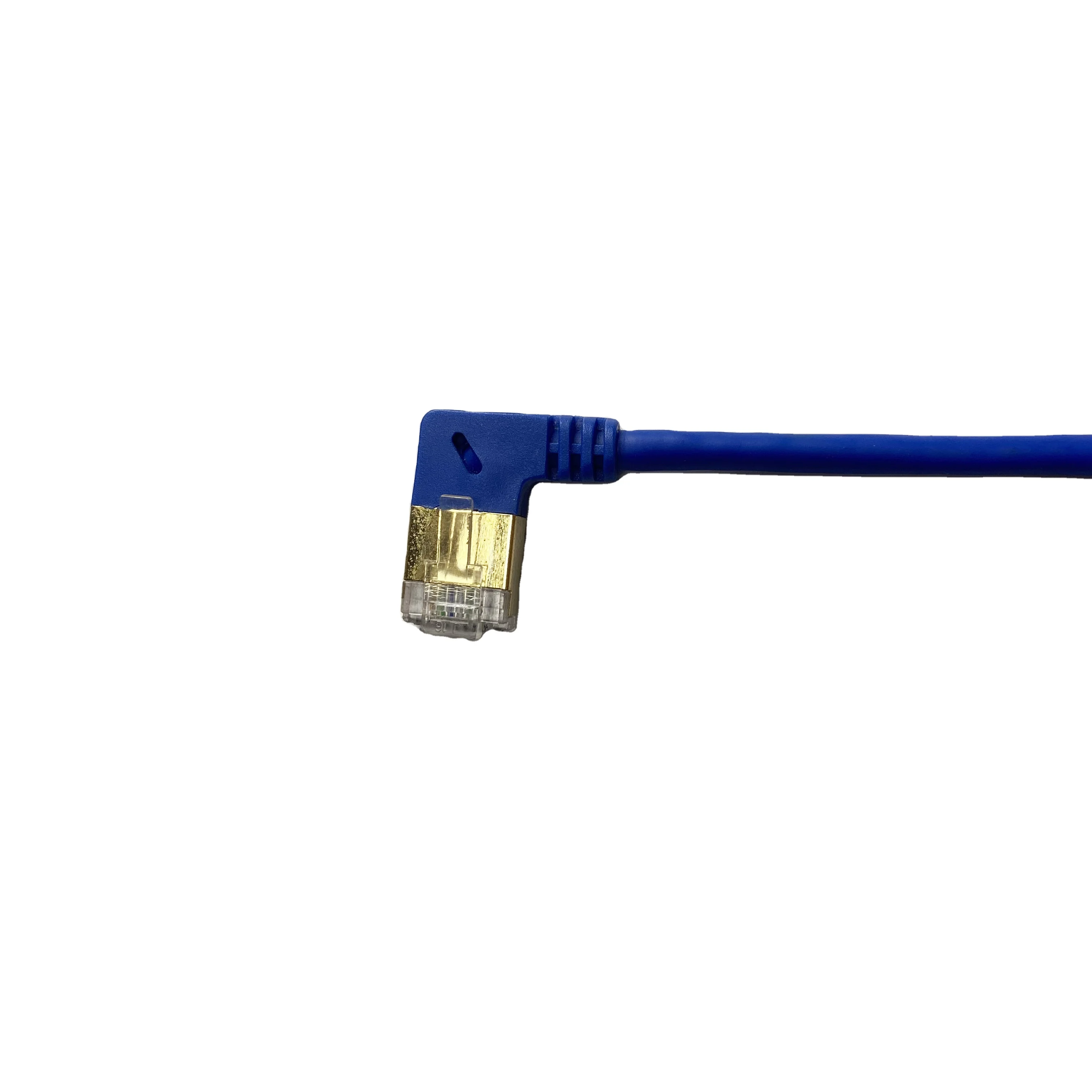 cable patch cord 28awg network cable cat 6 with 90 degree ftp slim male to female