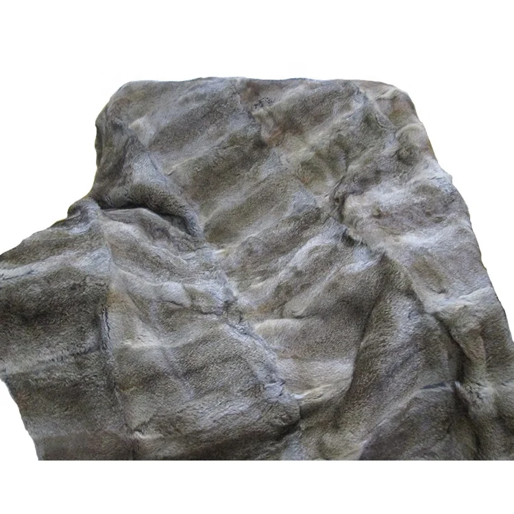 2022 Модный Современный теплый зимний толстый натуральный коричневый кроличьи меховые пледы ковер одеяло из натурального меха