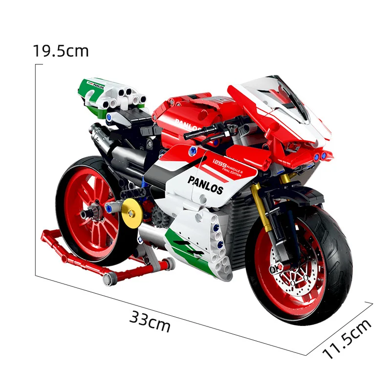 Panros Manufacturers Wholesale Duka di Poma 1:5 1:8 motorcycle model boy toy Assembly building blocks