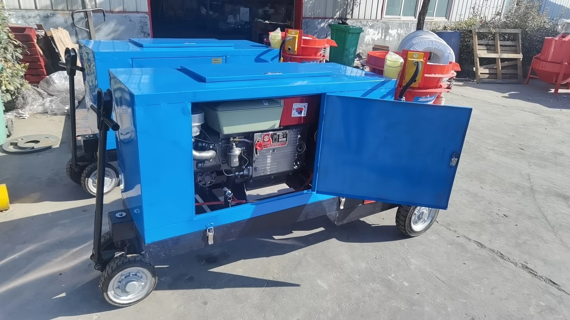 low tension shotcrete machines makes it easy to spray large concrete volumes Concrete Sprayer