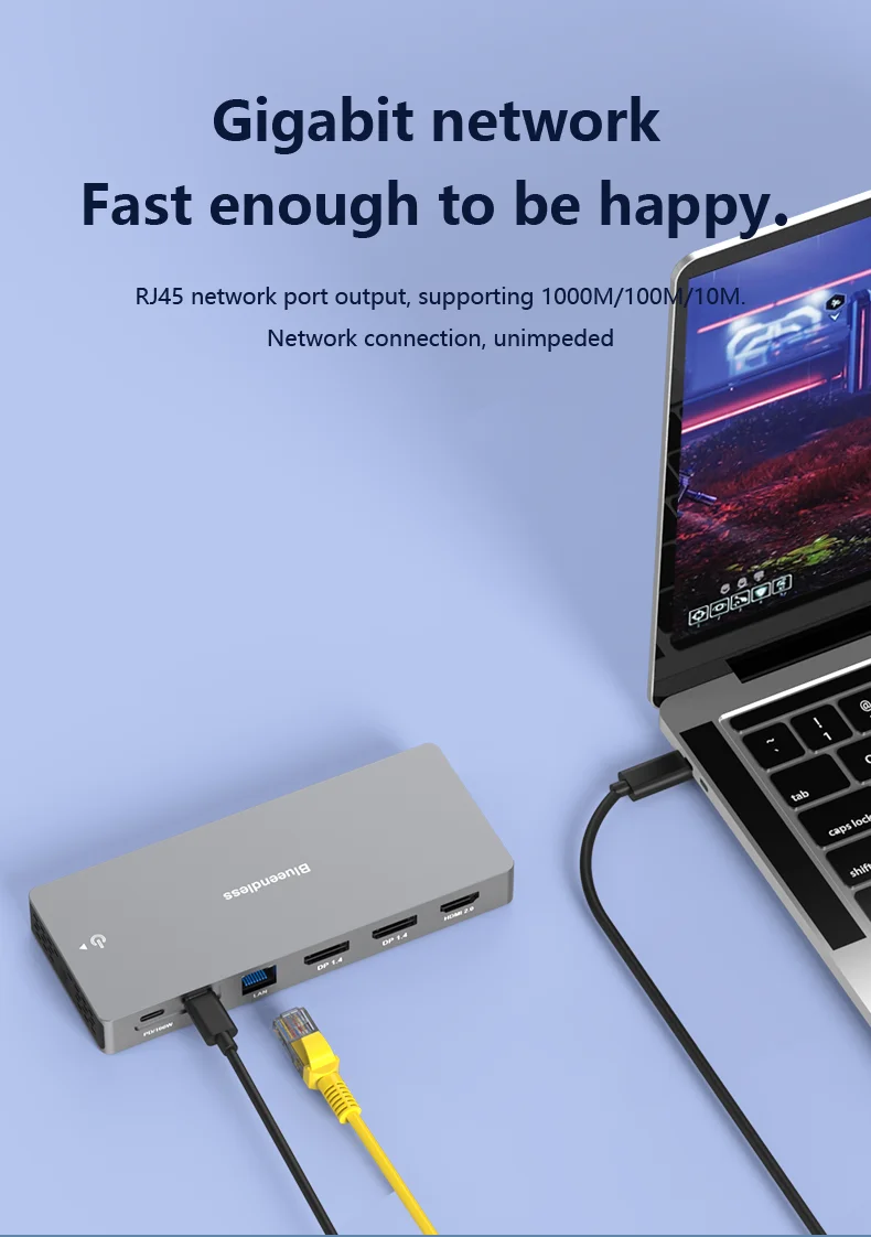 13 in 1 type C hub Dual Displayport HDTV 4K 30hz USB3.1 10Gbps 2xDp MST Hub Type C Docking Station