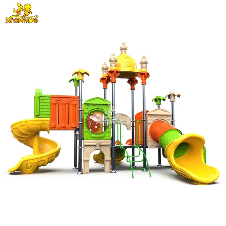 Лидер продаж детские пластиковые горки для улицы под дерево коммерческие большое внутреннее оборудование активный батут игровая площадка туннель