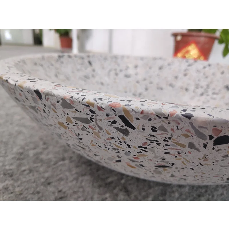 Artificial Stone Competitive Price White Toilet Wash Basin Vanity Top Bathroom Sink