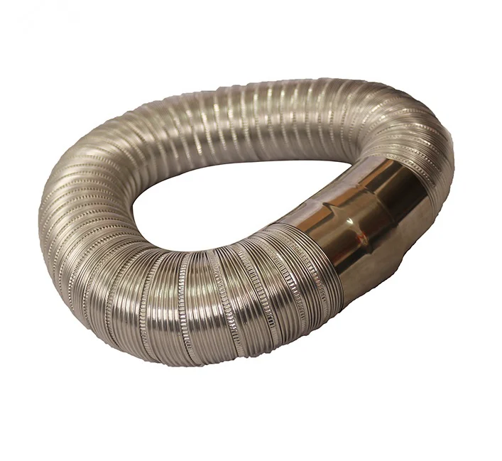 OEM Design Semi-rigid Stainless Steel Flexible Duct For Air Conditioning Ventilalator Duct