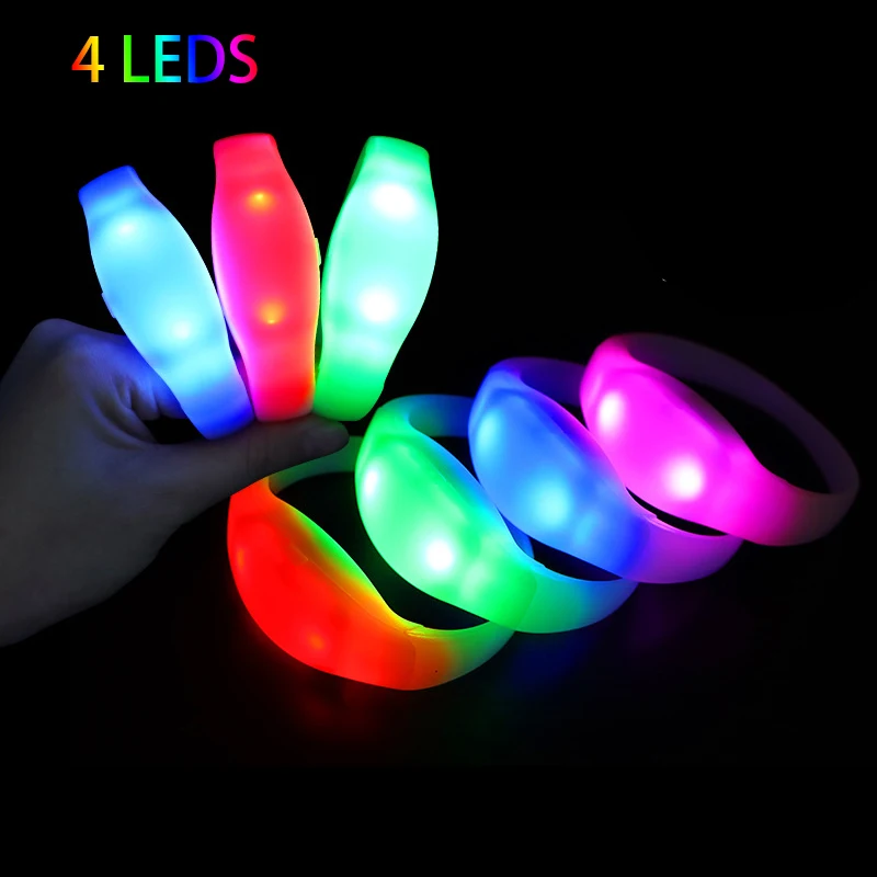Live Show Gig Bar Lighting Concert Remote Control DMX Glowing Light up Luminous Nfc Rfid Silicon Wristband Led Bracelets