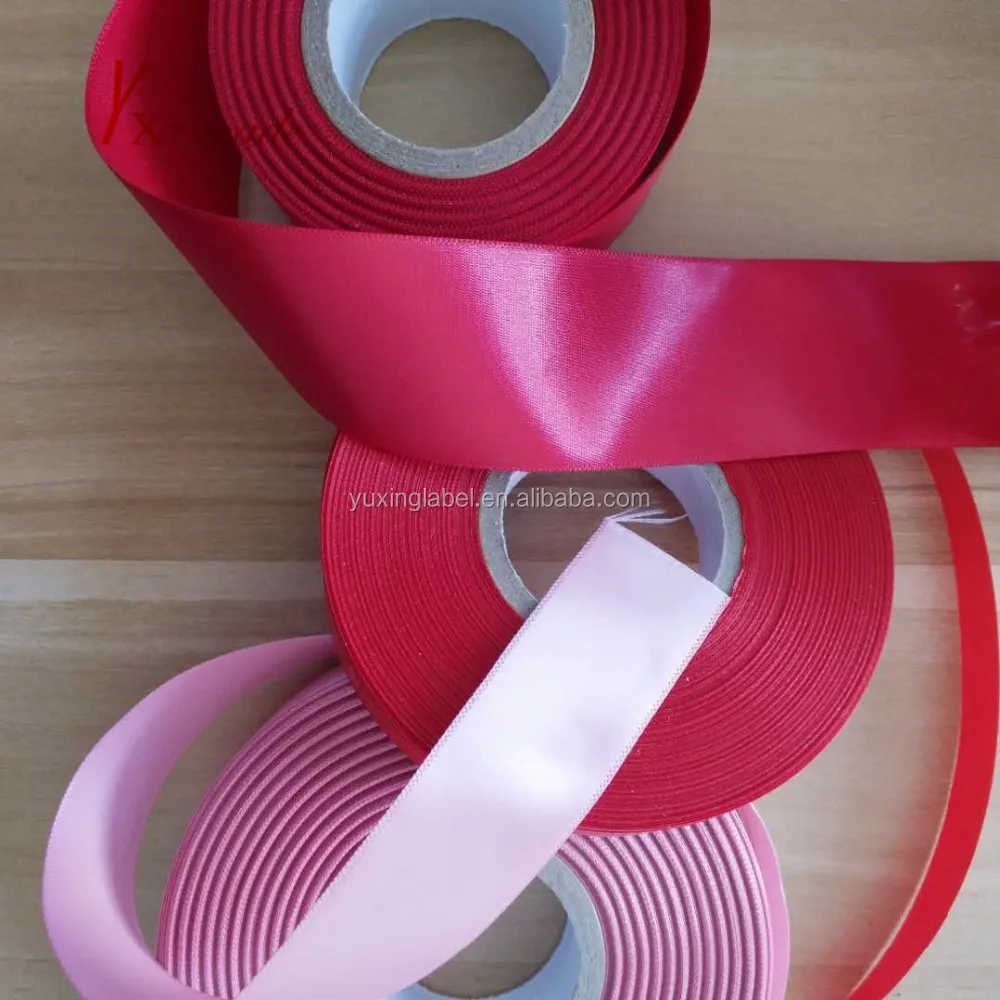 Factory ribbon manufacturers Luxury 196 Colors 1 inch Double Face Satin Ribbon ribbon roll satin
