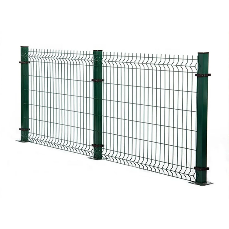 2.4m high metal fencing hot dipped galvanized 3d landscaping fence panels curve style